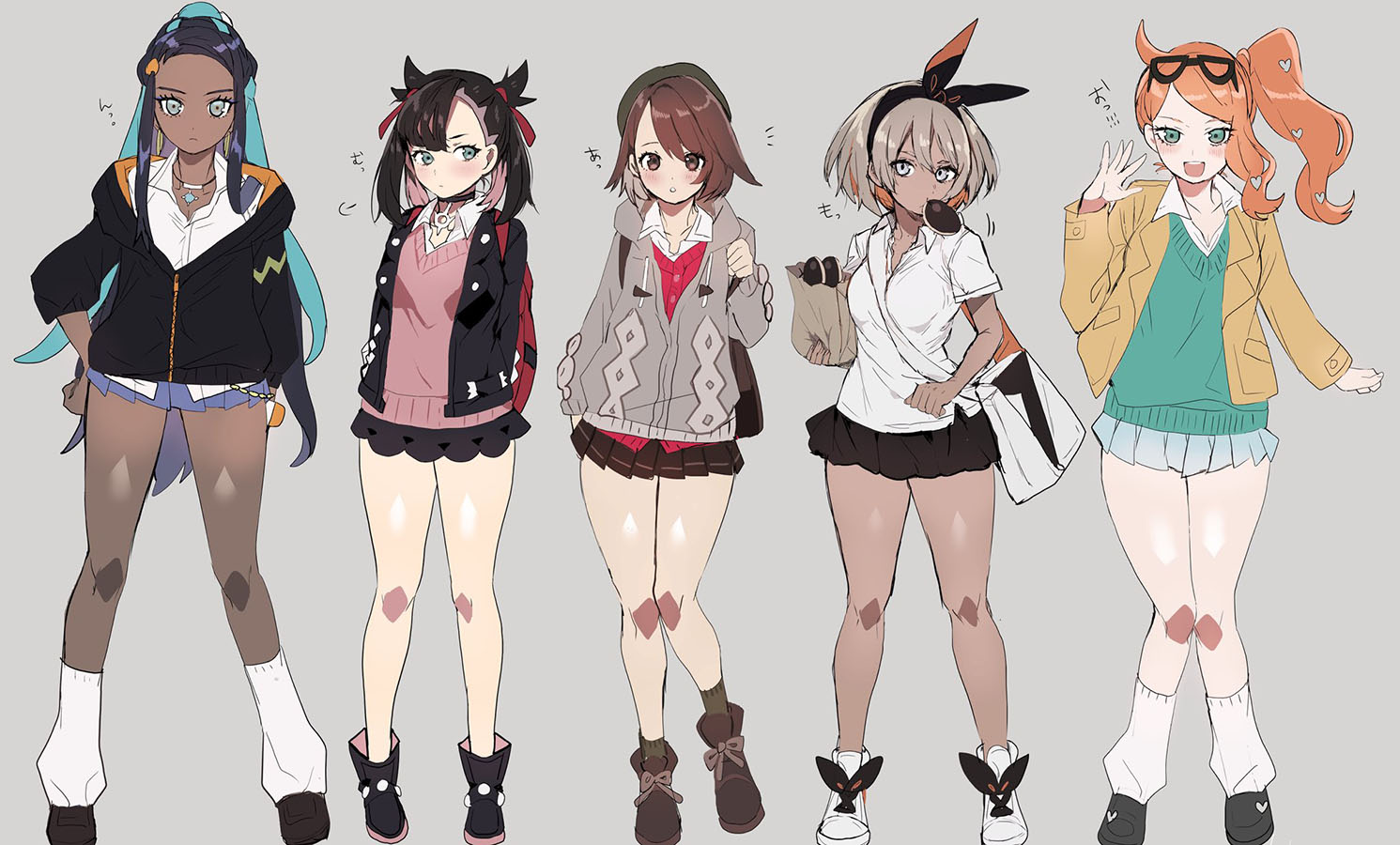 pokemon sword and shield Nessa, Sonia, Marnie y Bea