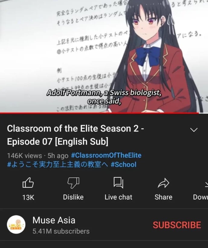Youkoso Jitsuryoku Shijou Shugi no Kyoushitsu e 2 (Classroom of the Elite 2) error traducción1