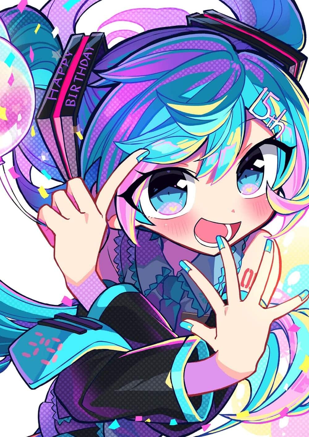 Hatsune miku cumpleaños ilustración12