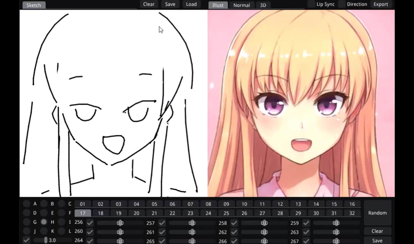 Bocetos ilustraciones de anime aplicación1