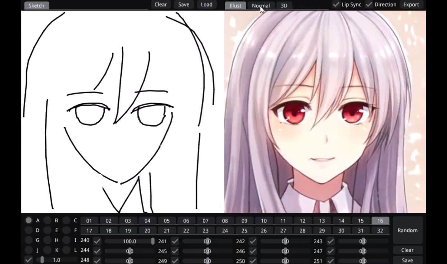 Bocetos ilustraciones de anime aplicación2