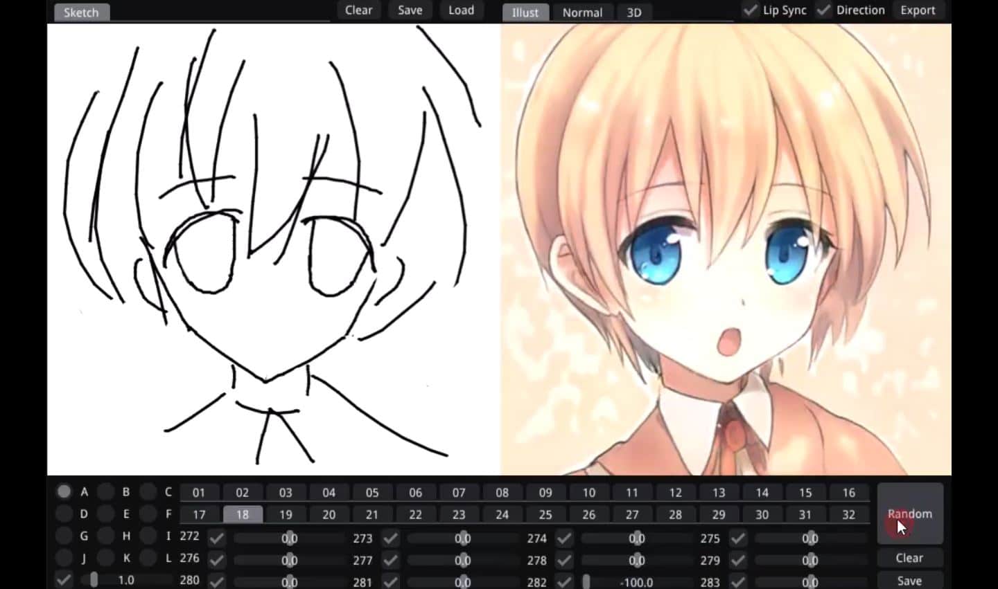 Bocetos ilustraciones de anime aplicación3