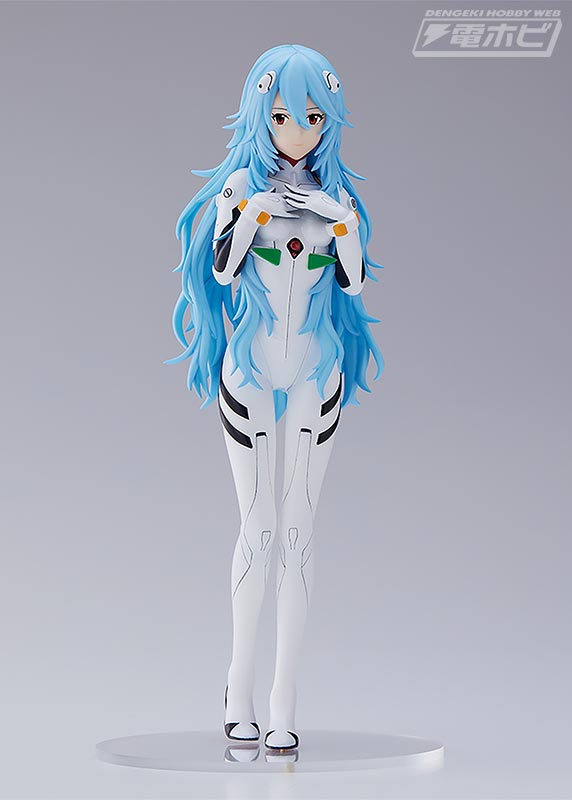 Evangelion Rei Aynami con cabello largo inspira una adorable figura