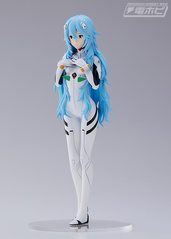 Evangelion Rei Aynami con cabello largo inspira una adorable figura
