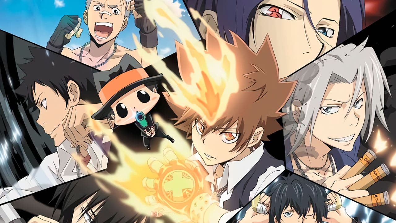 Maglietta Katekyo Hitman Reborn Anime, Stampa Legata Alla Toeletta, Manica Corta, Girocollo, Vestibilità Larga, Per Uomo E Donna