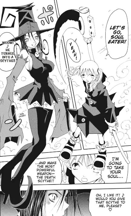 Panel de "Soul Eater" censurado