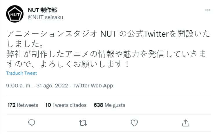 Studio NUT estudio anime Youjo Senki lanza una cuenta oficial