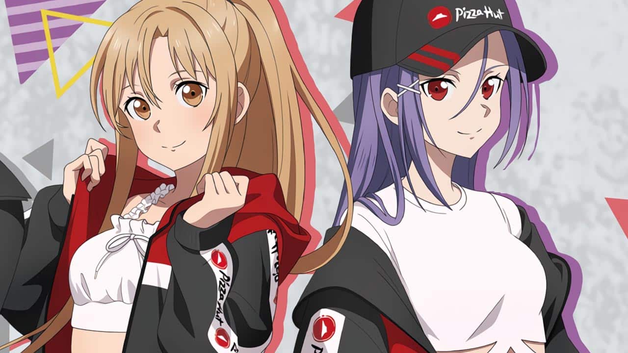Sword Art Online: Asuna y Mito colaboran con Pizza Hut