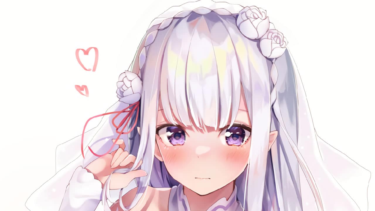 Re: Zero – Emilia luce un vestido de novia en una atrevida figura