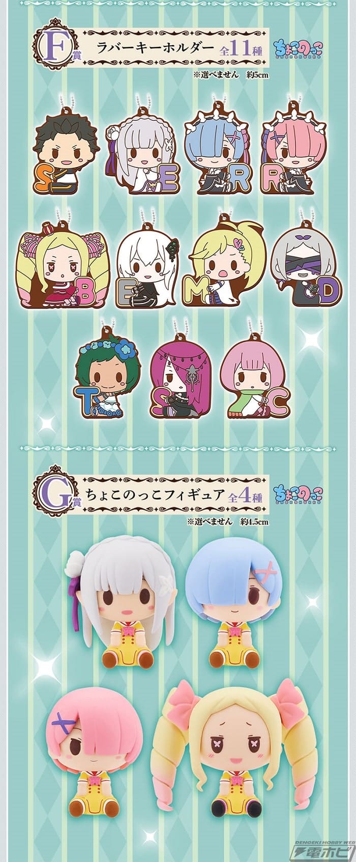 Premio E: Figuras de acrílico con diseño chibi de tamaño pequeño