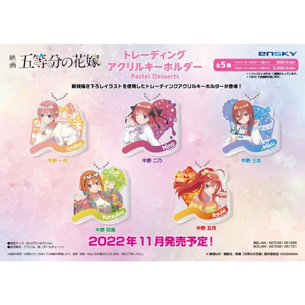 Go-Toubun no Hanayome quintillizas ropa pastel
