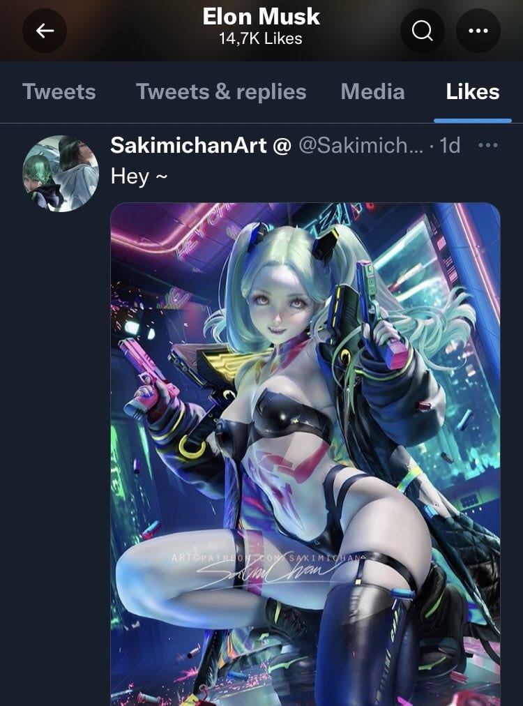 Cyberpunk Edgerunners Elon Musk Rebecca