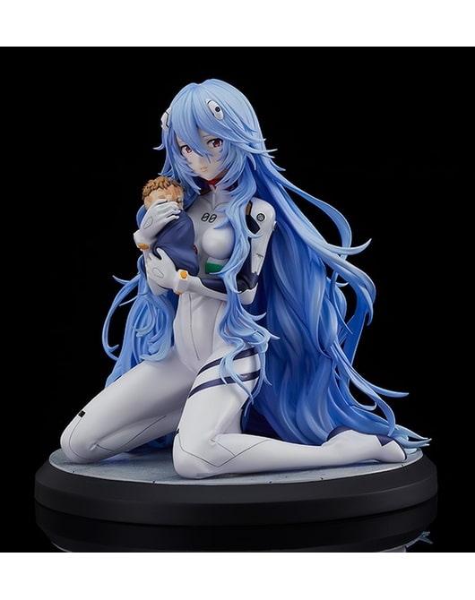 Evangelion Rei Ayanami con cabello largo
