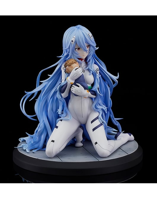 Evangelion Rei Ayanami con cabello largo