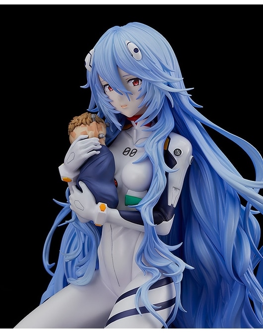 Evangelion Rei Ayanami con cabello largo