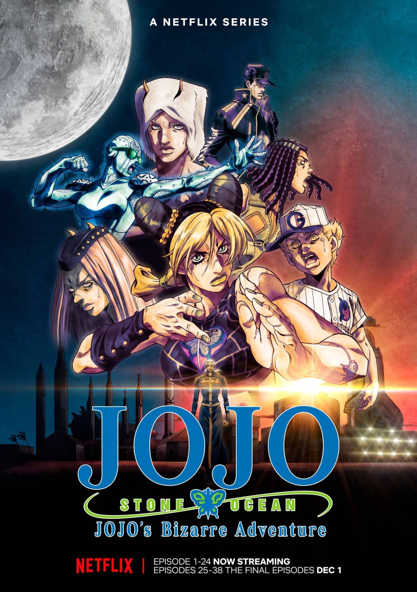 Jojo's Bizarre Adventure: Stone Ocean (Parte Final) - Imagen Visual (Netflix Ver.)