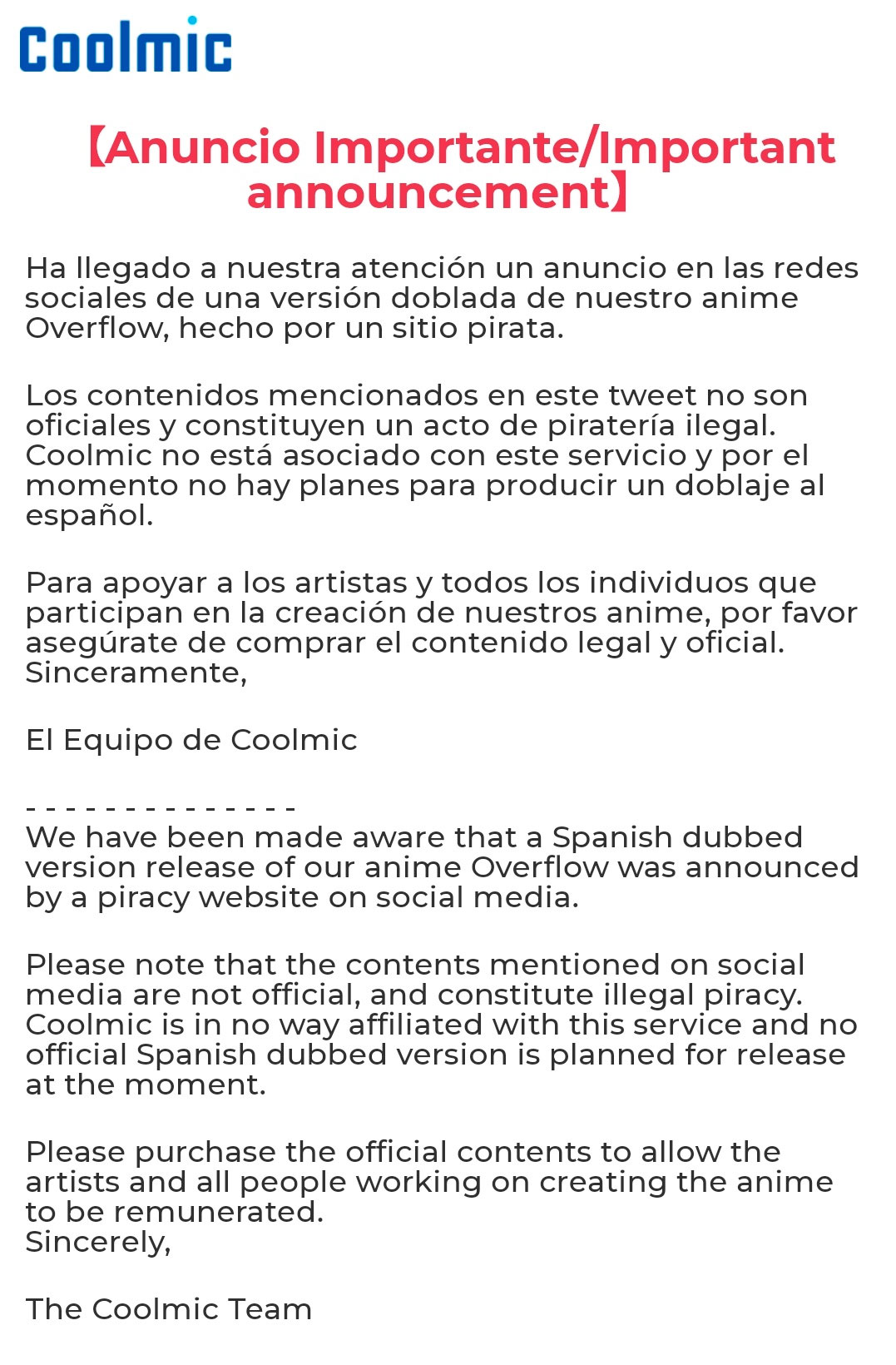 El Fandub de Overflow generá una gran polémica en internet