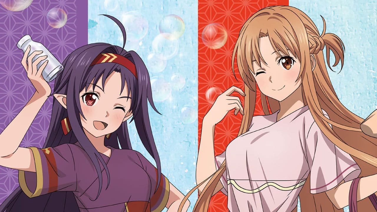 Las chicas de Sword Art Online se visten para visitar unas aguas termales