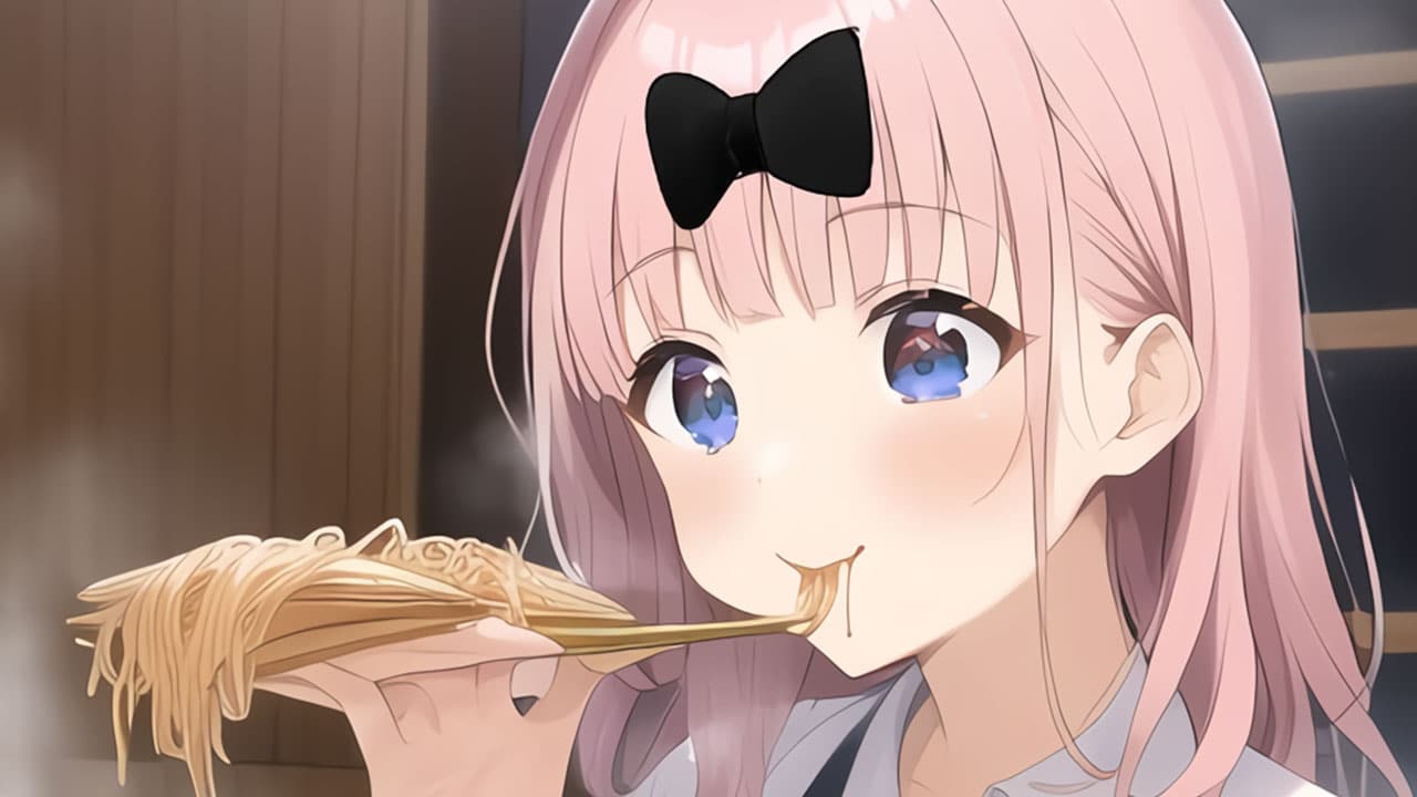 Kaguya-sama: Love is War - IA intenta dibujar a Chika comiendo ramen y termina mal