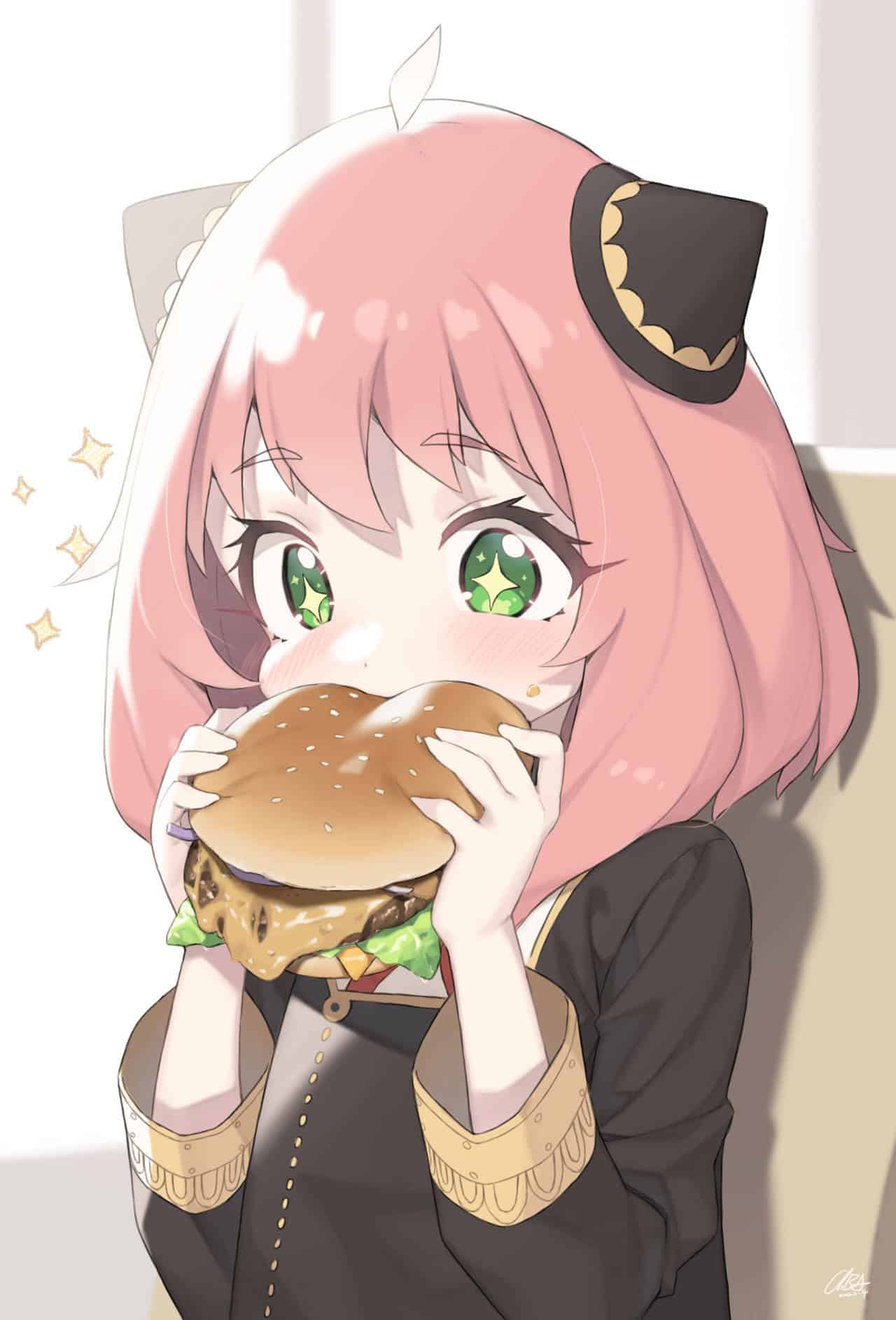 spy-x-family-anya-eating-burger