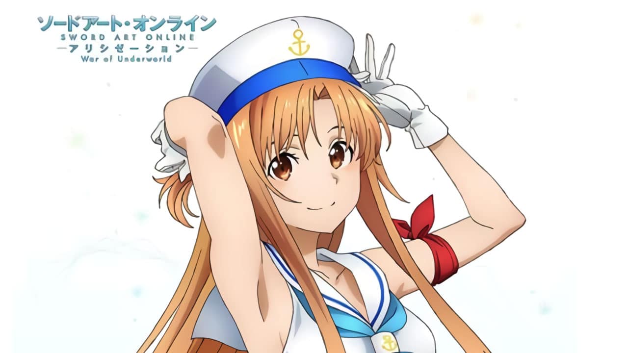 Sword Art Online Asuna se convierte en marinera para nuevos productos