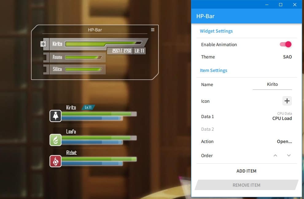 Sword art online aplicación escritorio1