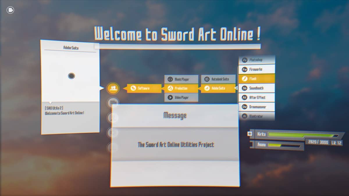 Sword art online aplicación escritorio4