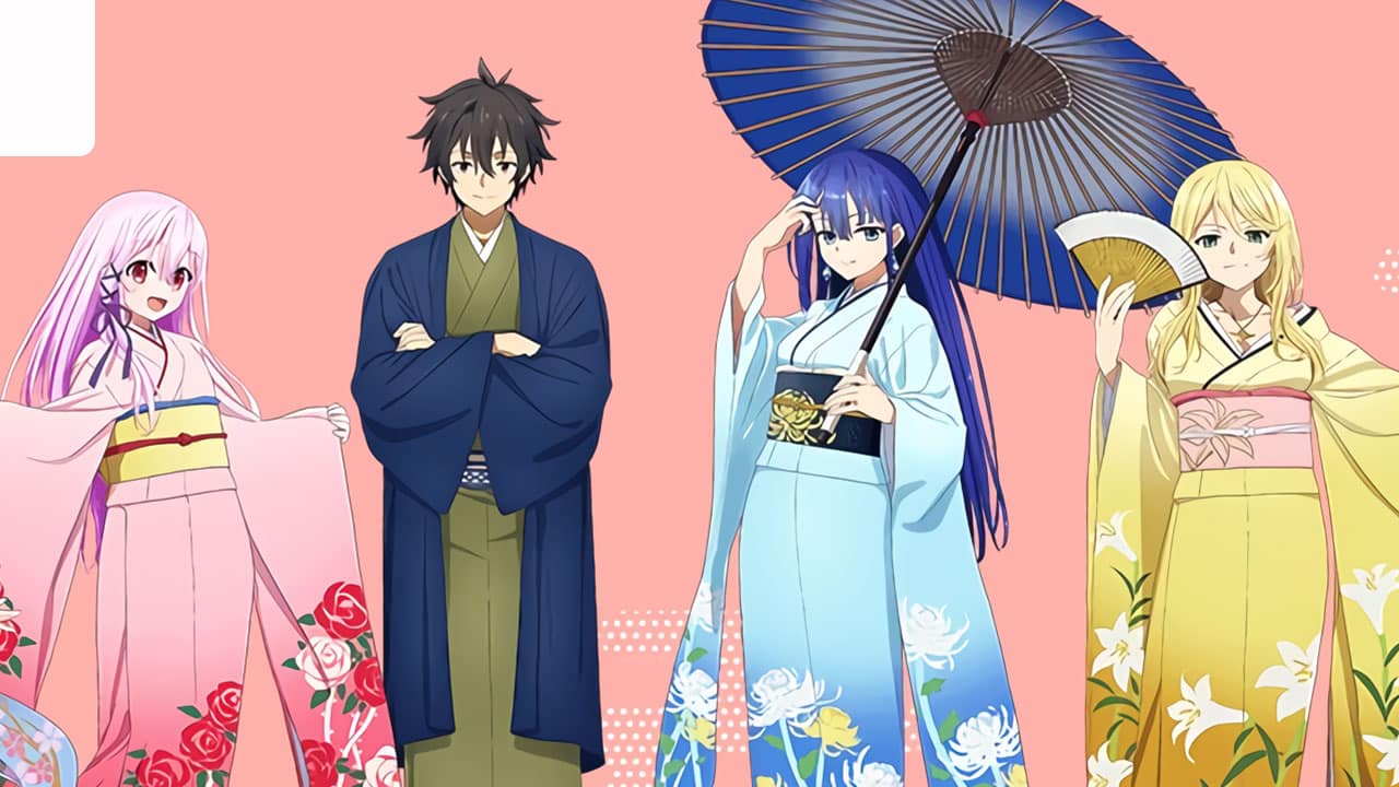 Las chicas de Engage Kiss visten tiernos kimonos para un evento especial