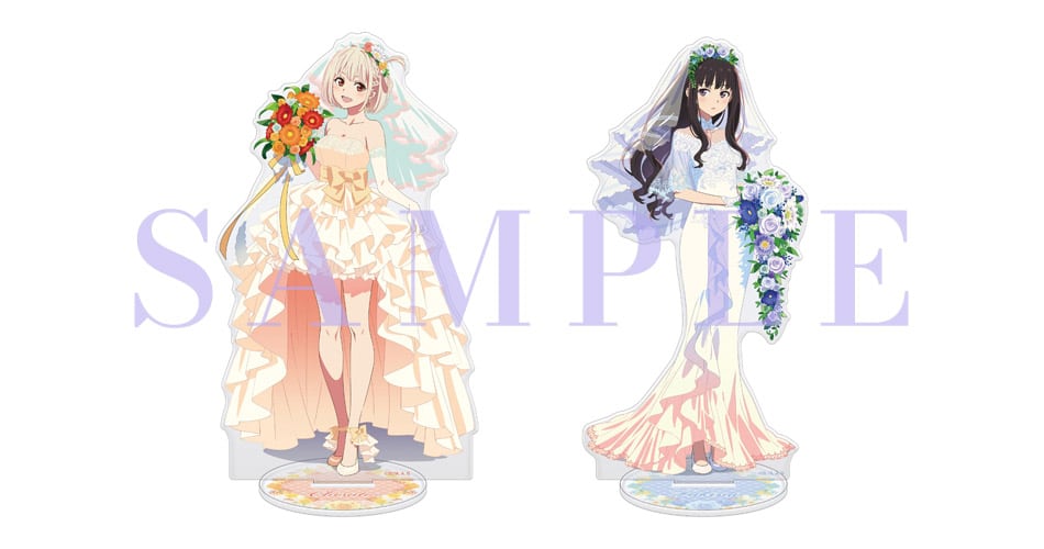 Lycoris Recoil Chisato y Takina lucen vestidos de novia para su boda y causan furor
