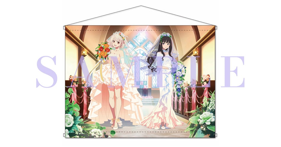 Lycoris Recoil Chisato y Takina lucen vestidos de novia para su boda y causan furor