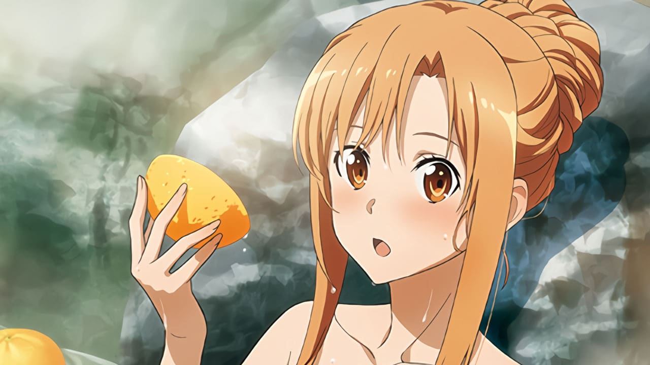 Sword Art Online: Asuna toma un baño en una atrevida ilustración
