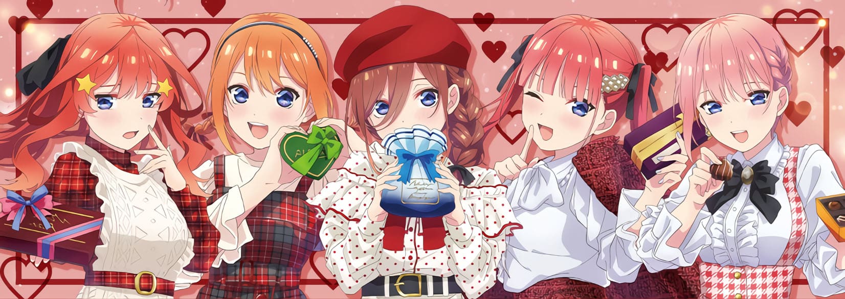 Go-Toubun no Hanayome celebra San Valentín 