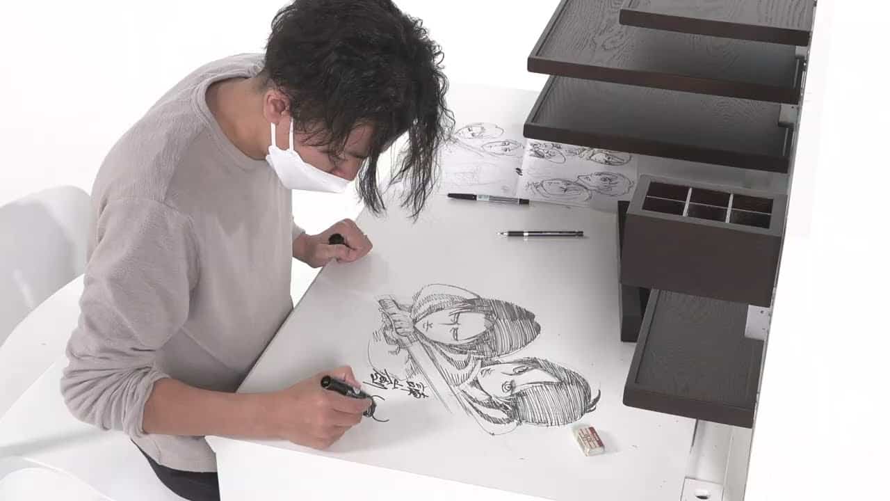 Attack on Titan Escritorios de Hajime Isayama Creador de Shingeki no Kyojin