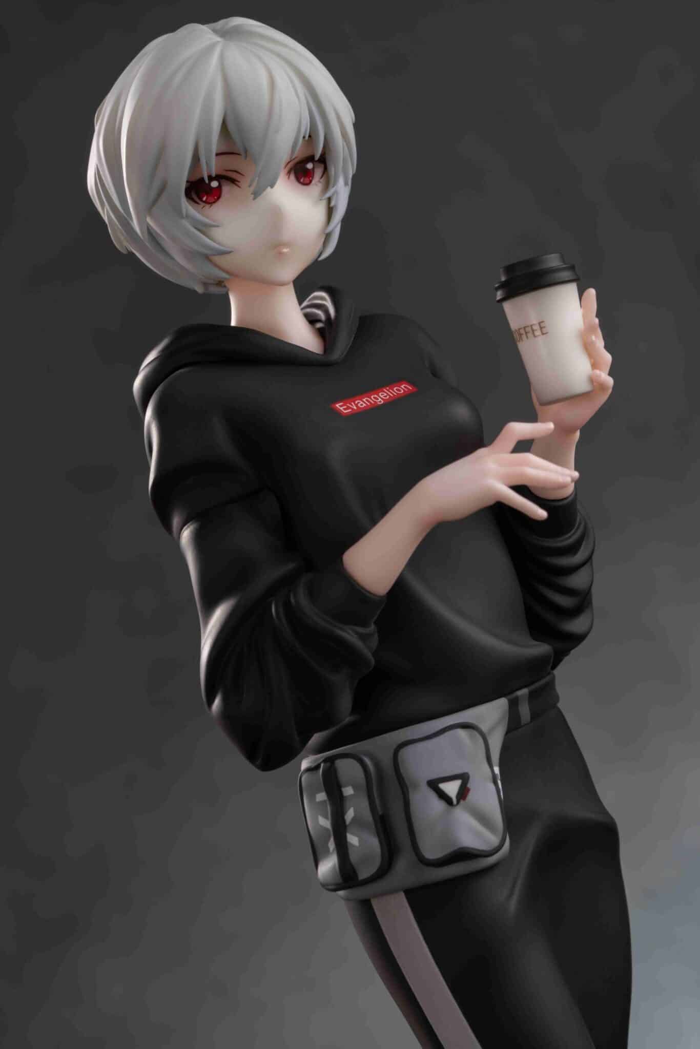 Evangelion: Rei Ayanami te cautiva con su look deportivo, gracias a una figura