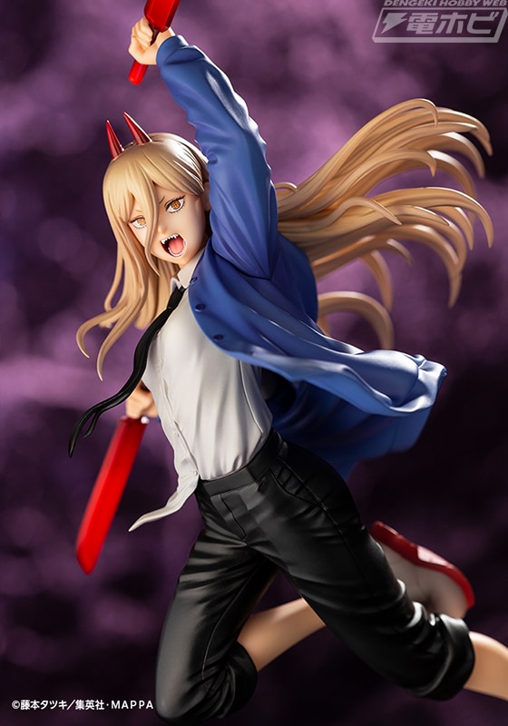 Chainsaw Man Power se prepara para una epica batalla en una figura