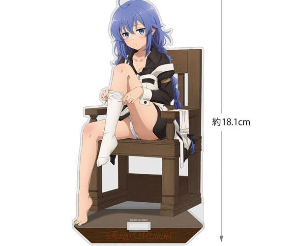 Mushoku Tensei Roxy Migurdia se quita sus medias en un acrílico