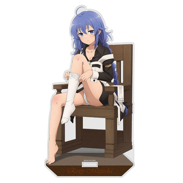 Mushoku Tensei Roxy Migurdia se quita sus medias en un acrílico 