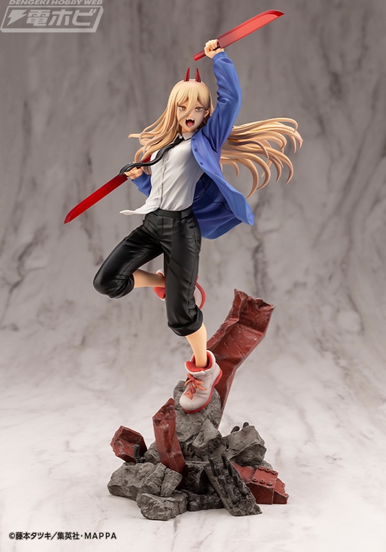 Chainsaw Man Power se prepara para una epica batalla en una figura