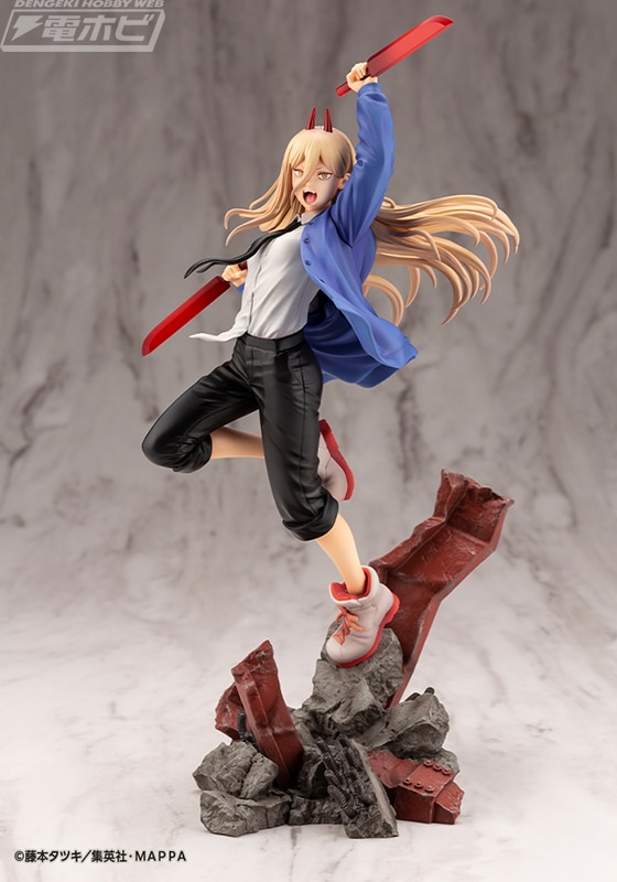 Chainsaw Man Power se prepara para una epica batalla en una figura