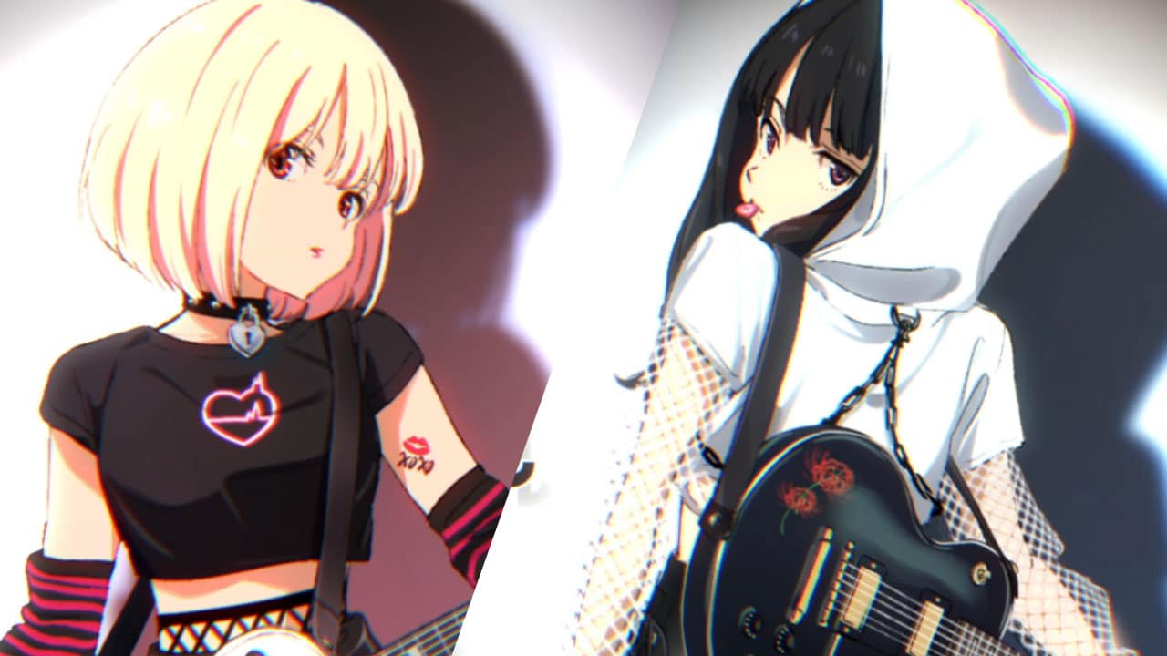 Lycoris Recoil presenta figuras de Chisato y Takina con un look desafiante y rockero