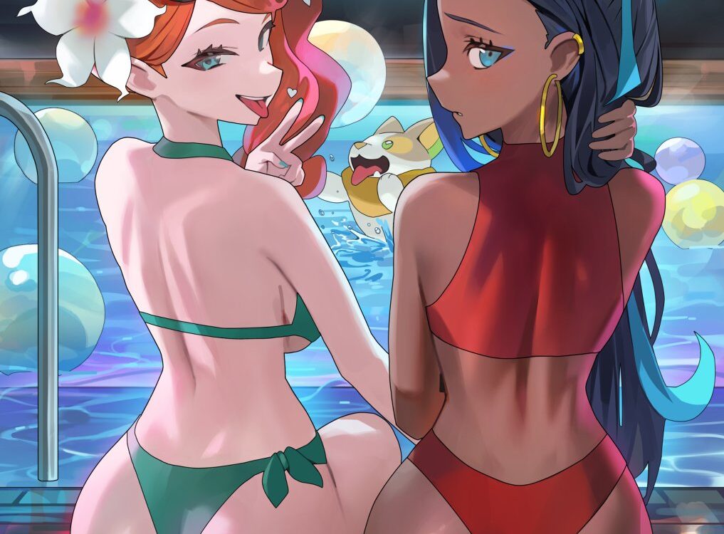 Pokémon: Disfruta de un día de playa junto a Sonia y Nessa en esta nueva ilustración