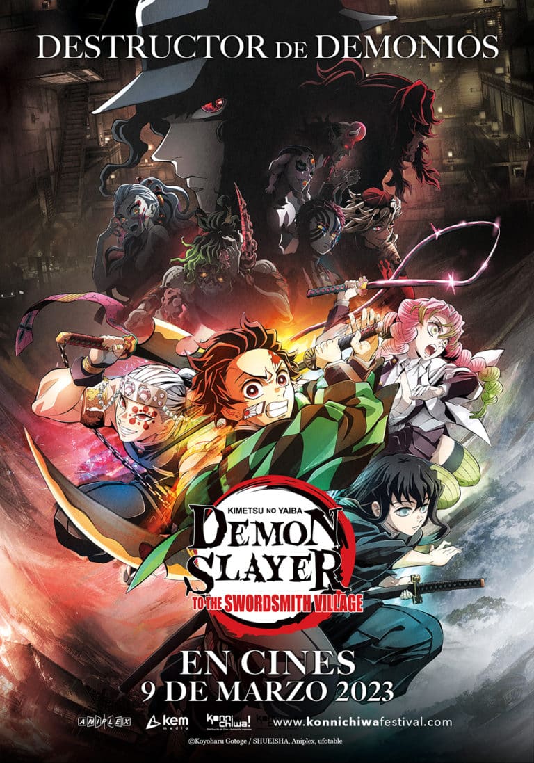 demon slayer to the swordsmith village poster de konnichiwa festival