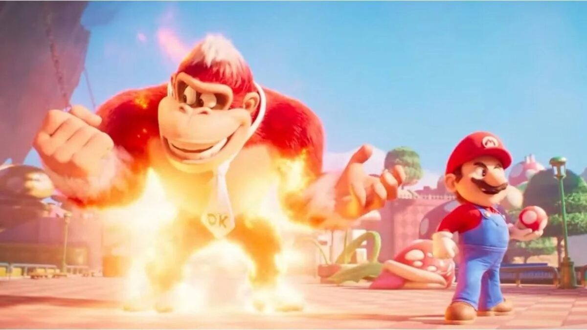 Mario y DK, juntos en la película de Super Mario Bros.