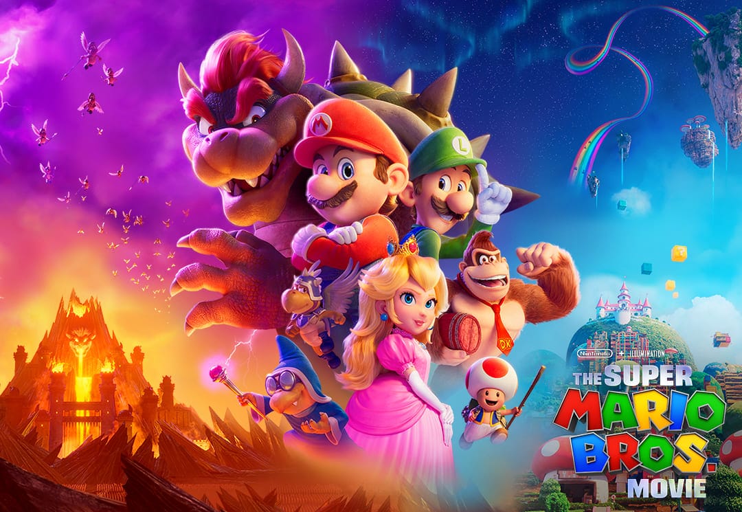 Póster oficial de la película de Super Mario Bros