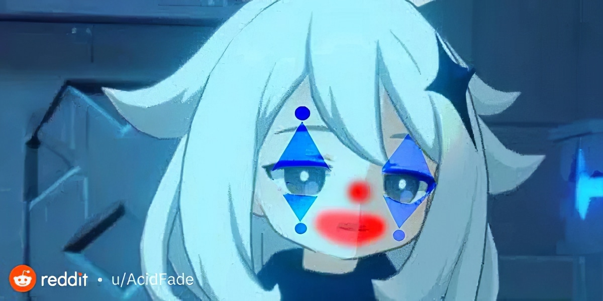 genshin impact-paimon clown