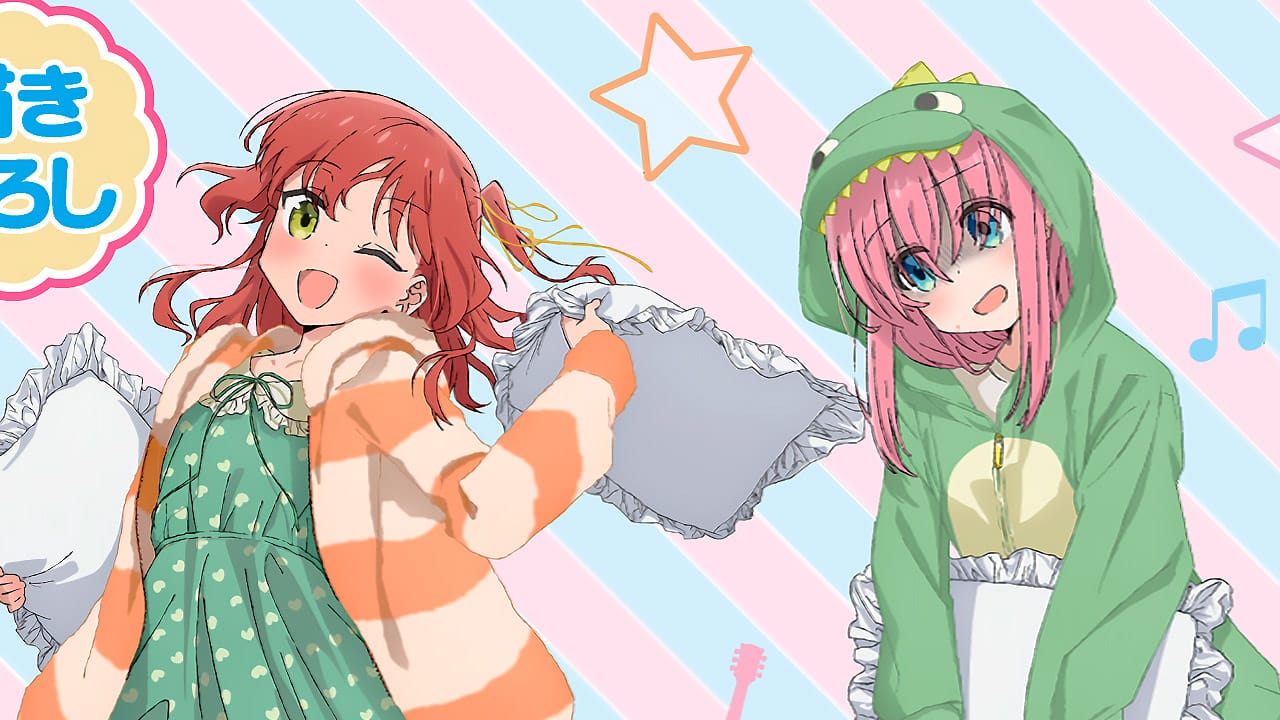 Bocchi the Rock!: Las chicas de Kessoku Band muestran sus adorables pijamas para ocasión especial