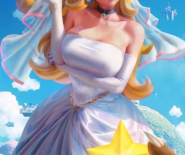 Super Mario Bros Movie: Peach está lista para casarse en esta nueva ilustración