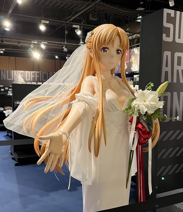 Sword Art Online: Asuna luce un hermoso vestido de novia, el sueño hecho figura