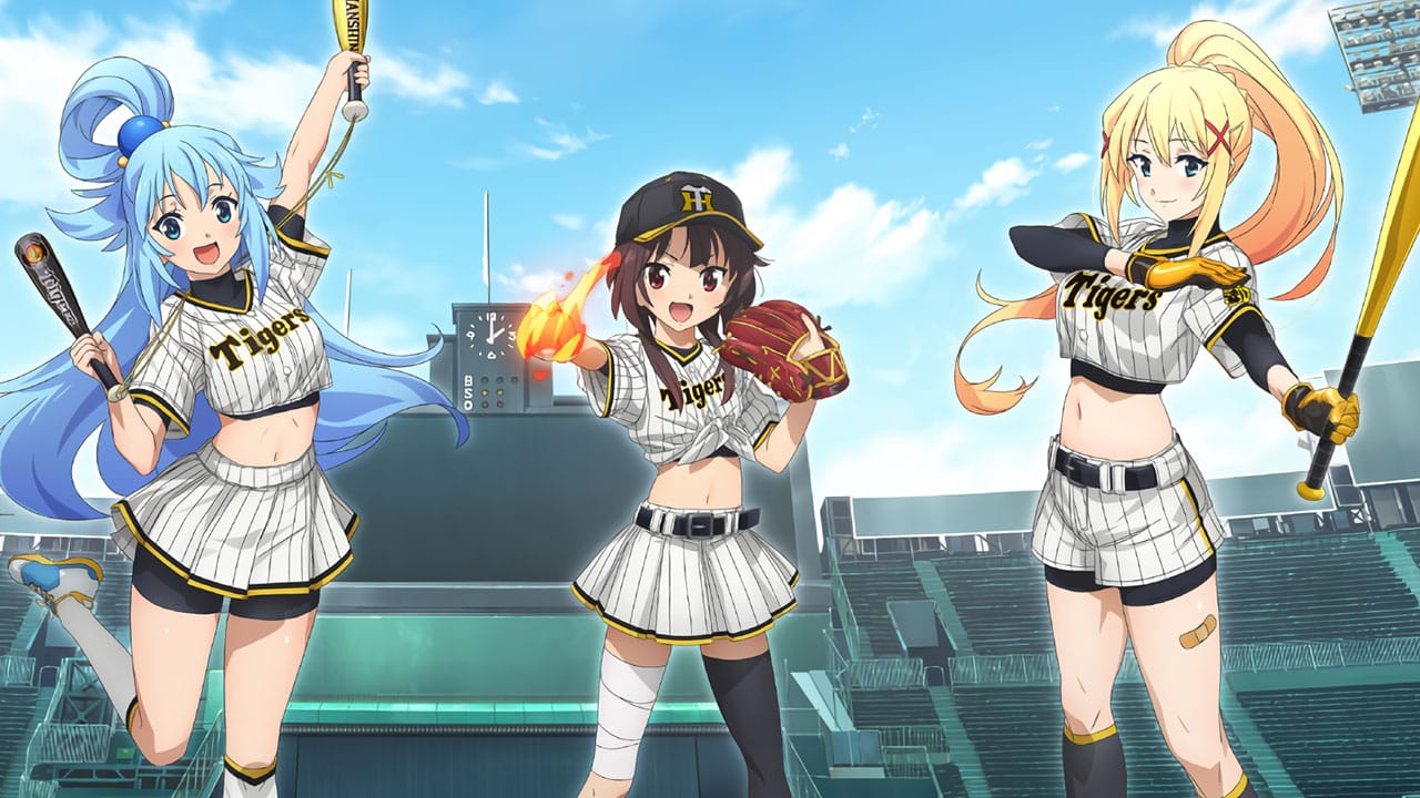 Las chicas de Konosuba se convierten en jugadoras de bรฉisbol en colaboraciรณn especial