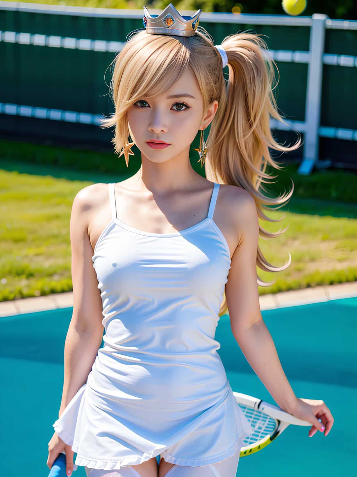 Super Mario Bros: Prepárate para un encuentro de tenis con Rosalina en esta ilustración realista